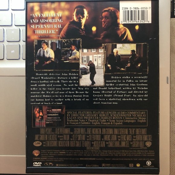 Fallen [Snap Case Packaging] Denzel Washington, John Goodman - Picture 4 of 6